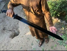 Viking Sword Hand Forged Carbon Steel/Sharp Battle Ready Medieval Sword Sheath