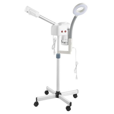 2 in 1 Pro Ozone Facial Steamer with 5X Magnifying Lamp for Salon Spa Home Use