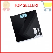 himaly Digital Body Weight Scale, USB Rechargeable Bathroom Scale with Step-On T