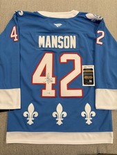 JSA COA JOSH MANSON Signed Autographed Colorado Avalanche Hockey Jersey 