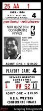 1983-84 NBA Western Finals Game 4 Portland Trail Blazers Kenny Carr Full Ticket