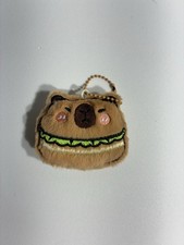 Capybara Burger Plush Keychain Soft Stuffed Animal Cute