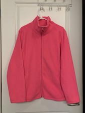 Old Navy Neon Pink Fleece XL Full Zip Bright Monochrome Dopamine