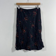 Liz Claiborne 90s Vintage Fairy Grunge Boho Feminine Floral Midi Skirt Size 10P