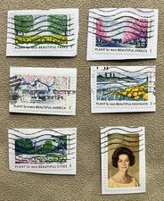 US Sc # 4716 Lady Bird Johnson Centennial Complete set 6 used forever stamps