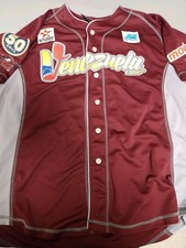 Camiseta Franklin Font Game Worn Serie Mundial del Caribe 2016, Venezuela LVBP