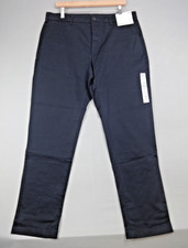 Uniqlo Chinos Men W36 L32 Slim Fit Navy Stretch Smart Casual Trousers BNWT Races