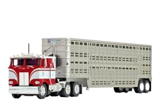 1/64 DCP PETERBILT 352 86" COE W/ 45' WILSON LIVESTOCK TRAILER