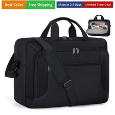 Laptop Bag 15.6 Inch Laptop Briefcase Computer Bag for Men Women Waterproof B...