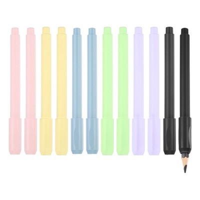 Pencil Extenders, 12 Pack Adjustable Pencil Extenders, 6 Colors
