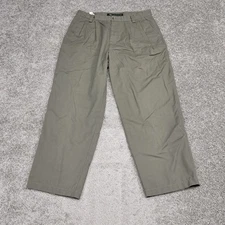 Dockers Men's Khakis Pleated 100% Cotton Green 34x30
