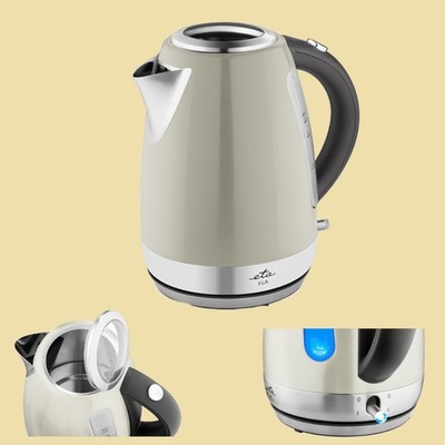 ETA Wasserkocher Ela 8598.90070 - 1,7 Liter - 2100 Watt -  beige