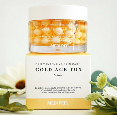 MEDIPEEL Gold Age Tox H8 Elasticity Kapselcreme 50g Straffende Kollagencreme