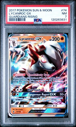 Lycanroc-GX graded PSA 7 for sale on eBay