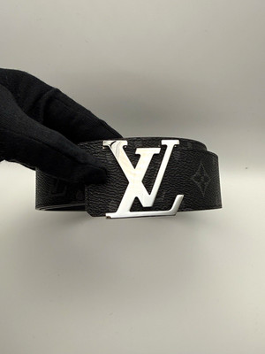 Louis Vuitton Men's Reversible Monogram Belt LV Logo Buckle Black 40mm 95/38