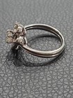 14k White Gold .25ct Diamond Mid-Century Illusion Ring 3.87 g Size 7.5 — photo 6