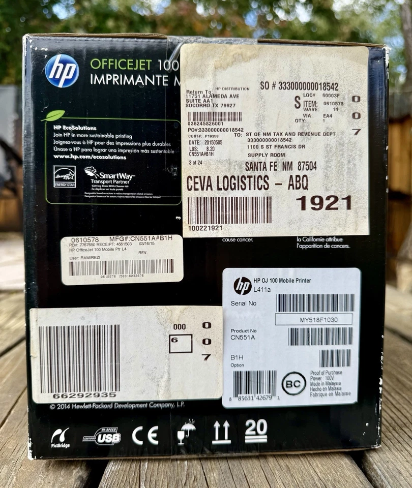 New HP OfficeJet 100 Mobile Printer Bluetooth Sealed - Image 4 of 4
