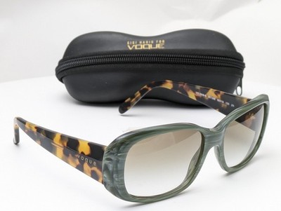 Vogue Sunglasses VO2606-S 30728E Green Frames w/ Brown Gradient Lens Women 55mm