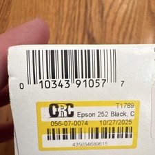 Expired Epson 252 Genuine Ink Cartridges Cyan Magenta Yellow Black for Inkjet