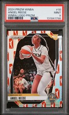 Angel Reese 2024 Panini Prizm WNBA #10 (PSA 9-Mint) WNBA Logo Prizm-Rookie 