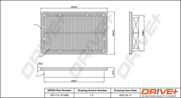 Dr!ve+ DP1110.10.0492 Luftfilter FüR Ford Usa,Mazda-image