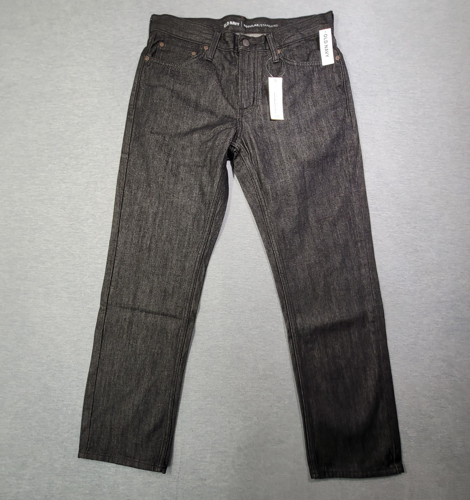 Old Navy Jeans Mens 32x30 Black Regular Fit Straight Leg Casual Denim NWT