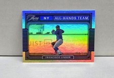 FRANCISCO LINDOR 2022 Panini Three & Two All-Hands Team ~ Mets #'d /150