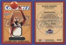 Dajuan Wagner 2003-04 Fleer Tradition 3-COLOR Nameplates #'d 111/585 - nice!