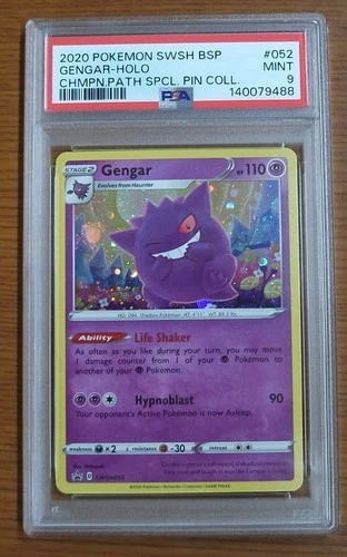 2020 Pokemon SWSH Black Star Promo #052 GENGAR-Holo PSA 9
