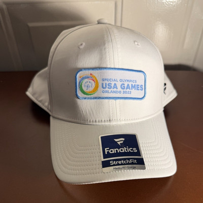Fanatics Special Olympics USA Games Orlando 2022 USA White StretchFit Cap M/L