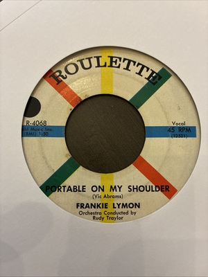 #ad FRANKIE LYMON Mama Don#x27;t Allow It Portable on my shoulder 45RPM G Roulette $8.00