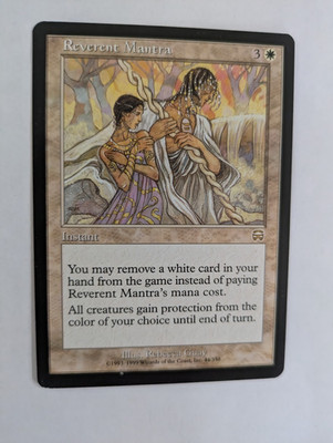 reverent Mantra Mercadian Masques MTG NM Free shipping with tracking