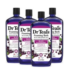 Relaxation Bath Gift Set - Dr Teal s Foaming Black Elderberry 34 fl oz 4 Pack