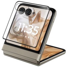 3D Curved Edge HD Tempered Glass Screen Protector Outside Screen for Moto