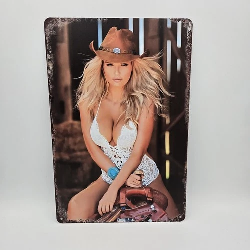 Vintage Tin Metal Signs - Pin Up Girls Sexy Posters Wall Decor Retro  Sign