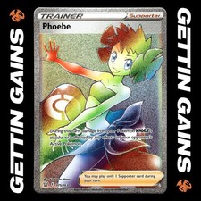 phoebe pokemon card price Full Art - 161/163 - Battle Styles damage from your Pokmon VMAXs attacks isnt affected by any effects on your opponents Active Pokmon Phoebe 161/163 Battle Styles Pokemon