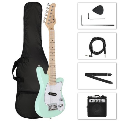 Glarry 30'' Junior Electric Guitar  Mini Size for Kids With Amp