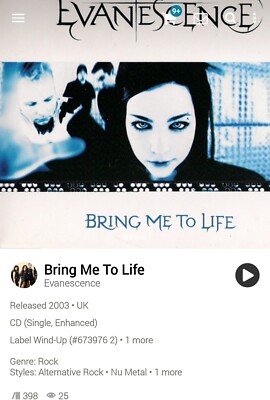 Evanescence ~ Bring Me To Life CDS Single 2003 [Unreleased Tracks/Videos]