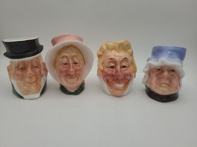 Lot 4 Charles Dickens Toby Jugs NANCO Pitcher Mug Bumble Pip Micawber