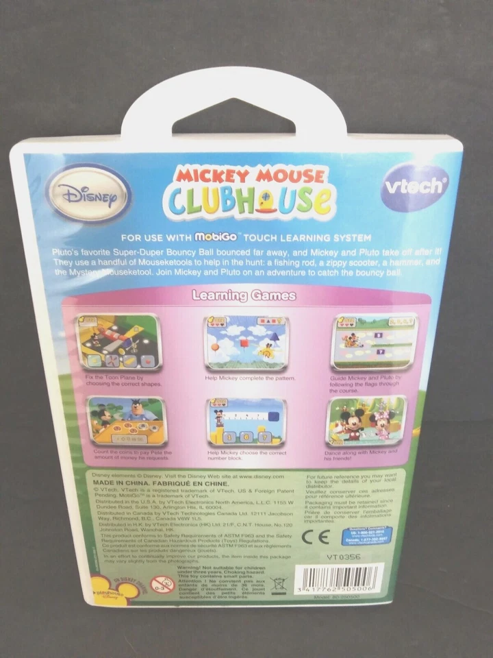 Vtech Mobigo Touch Learning System Case And Manual ONLY Mickey Mouse Clubhouse - Image 2 of 4