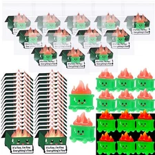 50 Set Dumpster Desk Accessories Resin Fire Gifts Bulk Glow Mini Dumpster Orn...