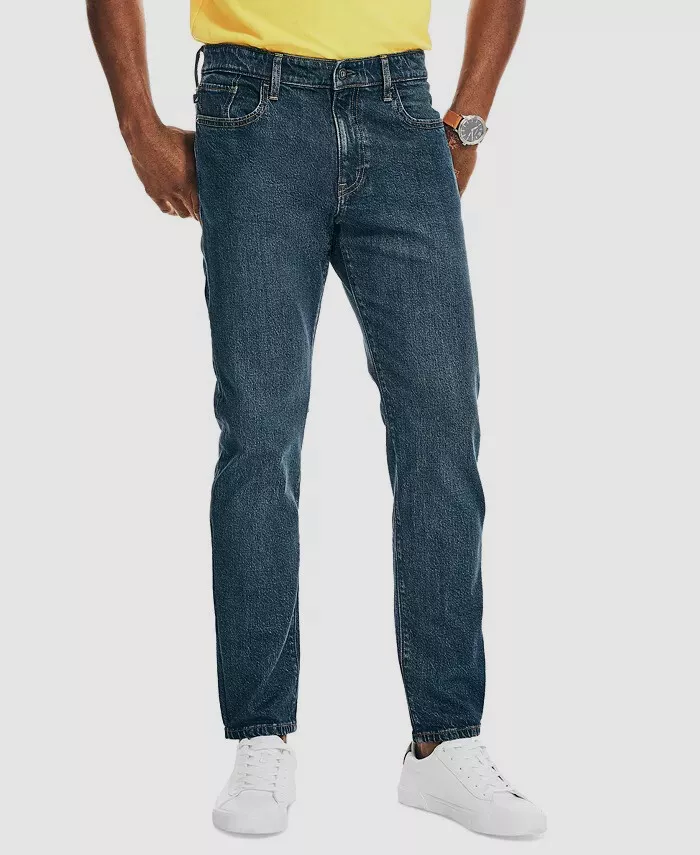 89 Nautica Mens Blue Slim Fit Stretch Denim Jeans Pants 36W 30L