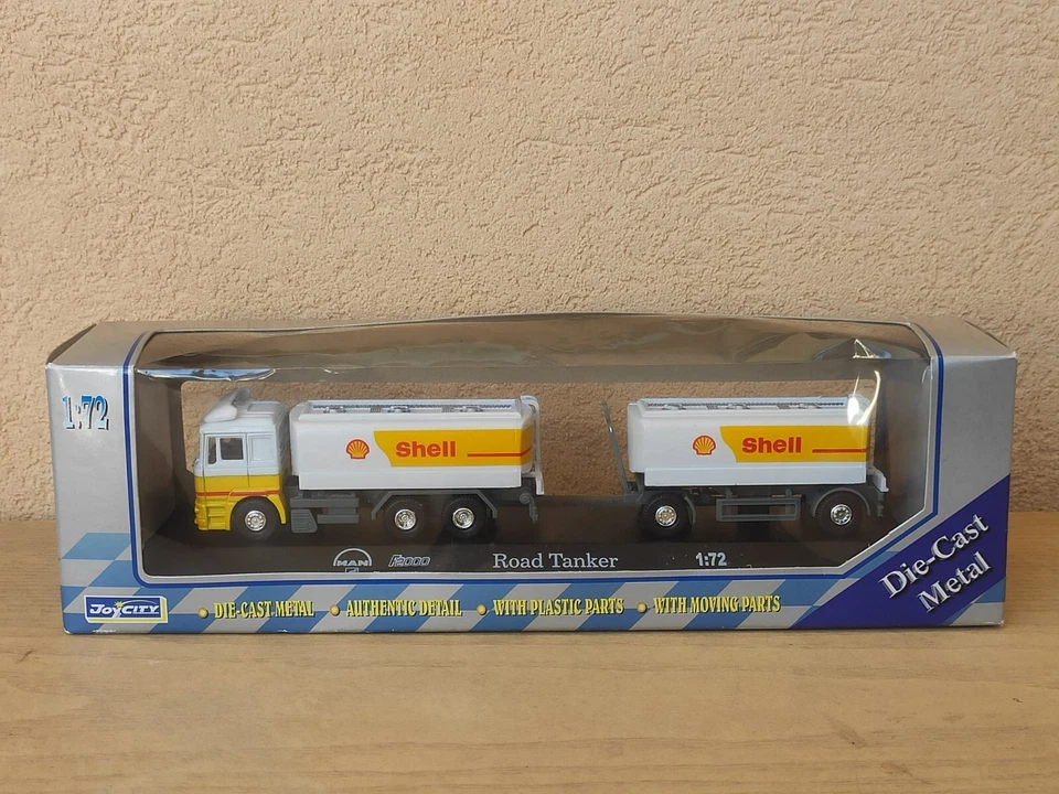 Man f2000 road tanker 1:72 shell Joycity Camion A Rimorchio Cisterna Die Cast - Immagine 2 di 4