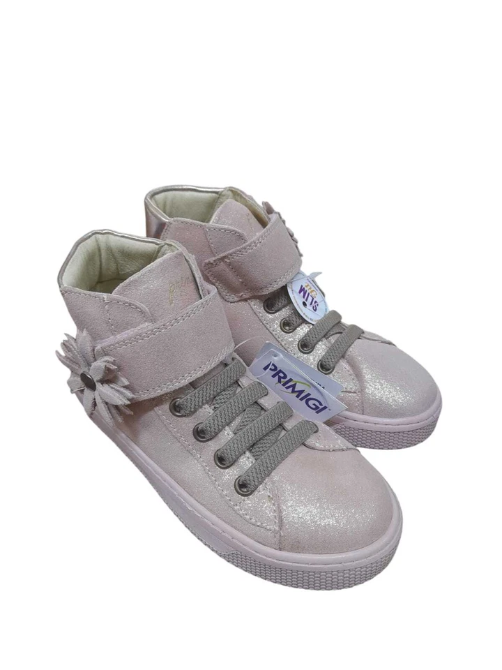 Sneakers PRIMIGI scarpa da bambina a colletto rialzato in camoscio brinato carne - Immagine 4 di 4
