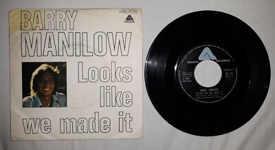 45 GIRI 7'' BARRY MANILOW ︎LOOKS LIKE WE MADE IT/NEW YORK CITY RHYTHM 1977 VG+/M