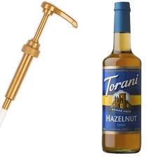 X5 Torani “(1) Pump Included” Hazelnut Syrup for Coffee 25.4oz *SUGAR-FREE