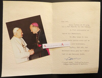   André Marie CIMICHELLA Weihbischof MONTREAL Autogramm Canada Bishop