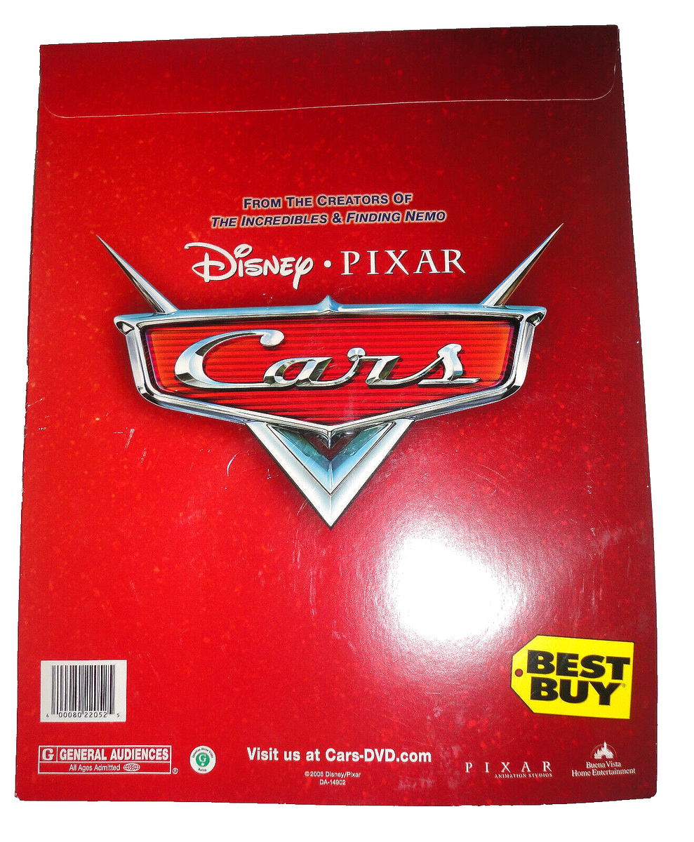 Disney PIXAR CARS 2006 Movie Poster Print ANIME Matted US Release