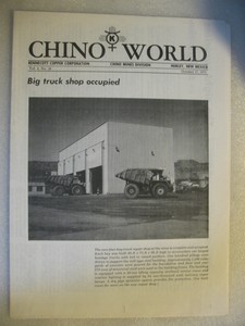 Vintage Kennecott Copper Corporation "Chino World" Magazine 10/27/75 Vol 4 No 20