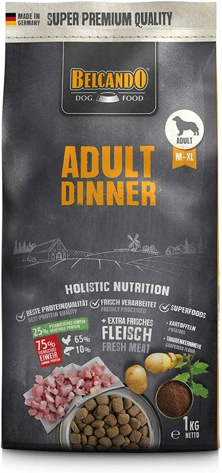 Belcando Adult Dinner Hundefutter 1kg | für ausgewachsene Hunde ab 1 Jahr - Bild 3 von 4